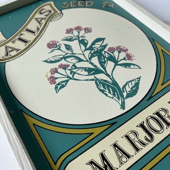 Framed Vintage Seed Packet MARJORAM Art Print - Picture 2 of 8